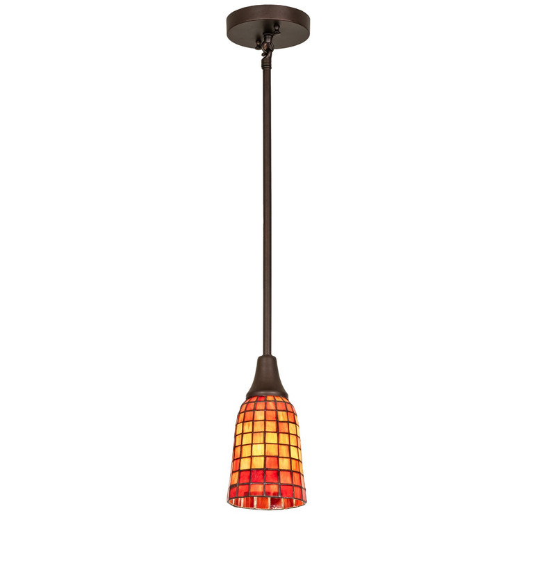 Meyda Tiffany - 275514 - LED Mini Pendant - Terra Naranja - Mahogany Bronze