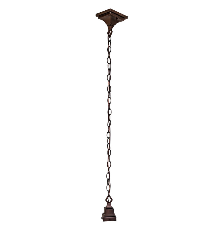 Meyda Tiffany - 296966 - One Light Pendant Hardware - Mission - Mahogany Bronze