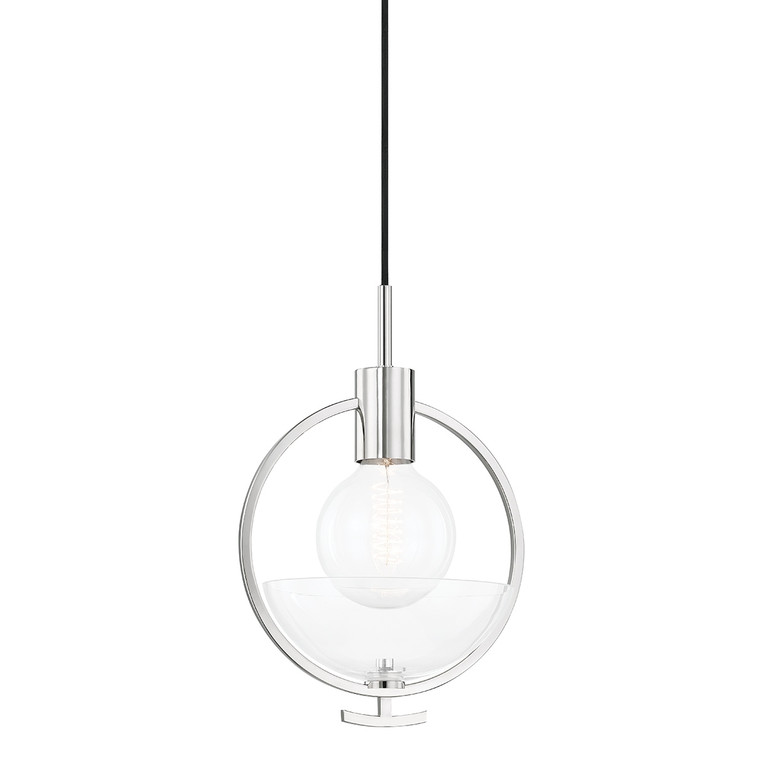Mitzi - H387701-PN - One Light Pendant - Ringo - Polished Nickel