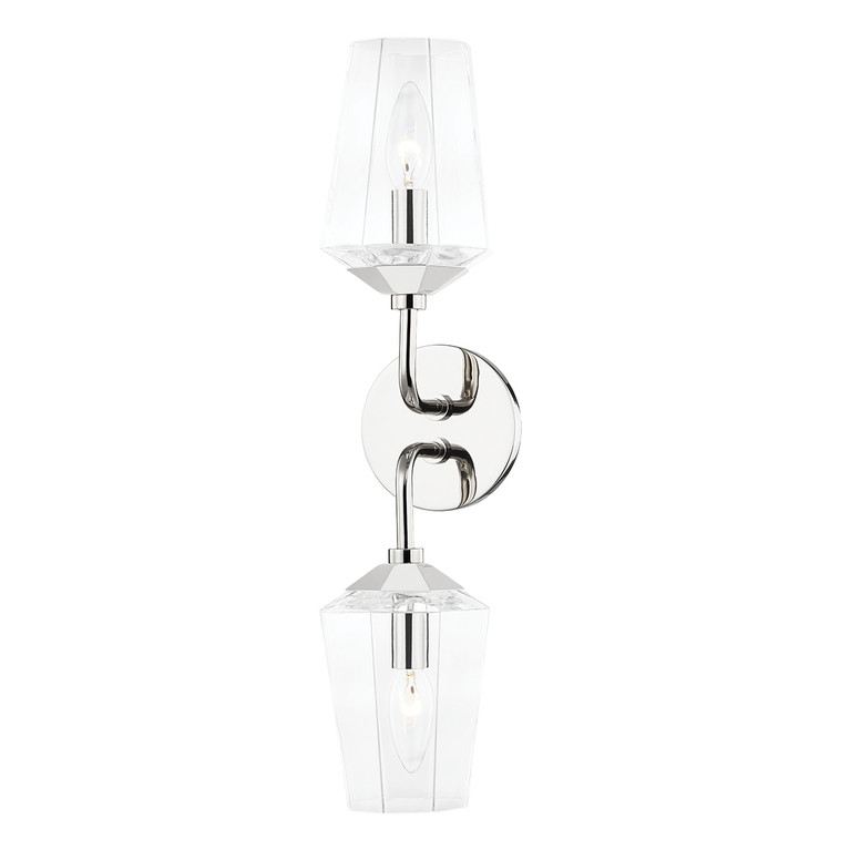 Mitzi - H420302-PN - Two Light Bath and Vanity - Kayla - Polished Nickel