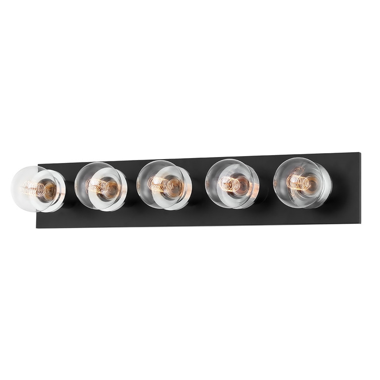 Mitzi - H526305-PC/SBK - Five Light Bath and Vanity - Brandi - Polished Chrome/Soft Black