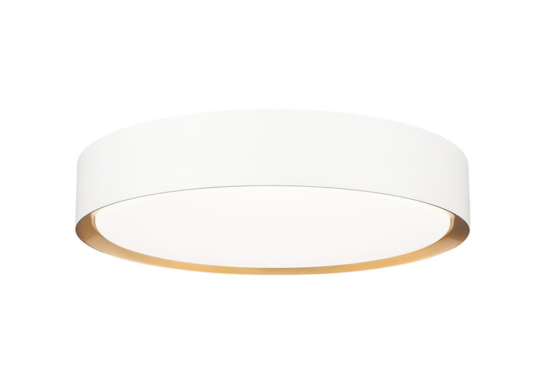 Z-Lite - 1014F16-MW-MGLD-LED - LED Flush Mount - Kawan - Matte White + Modern Gold