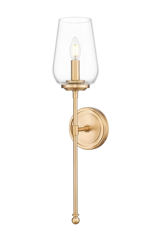 Z-Lite - 2012-1S-MGLD - One Light Wall Sconce - Dominique - Modern Gold