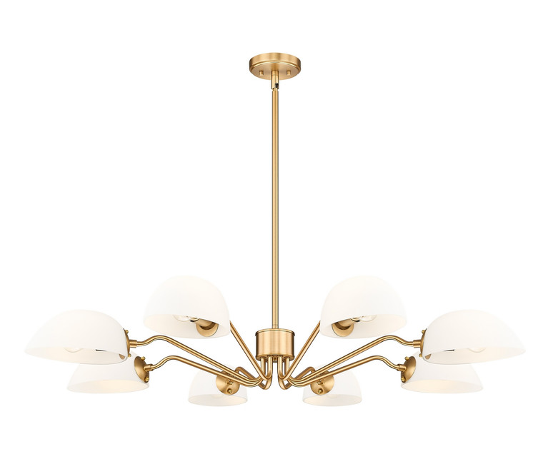 Z-Lite - 3048-8MGLD - Eight Light Chandelier - Breton - Modern Gold