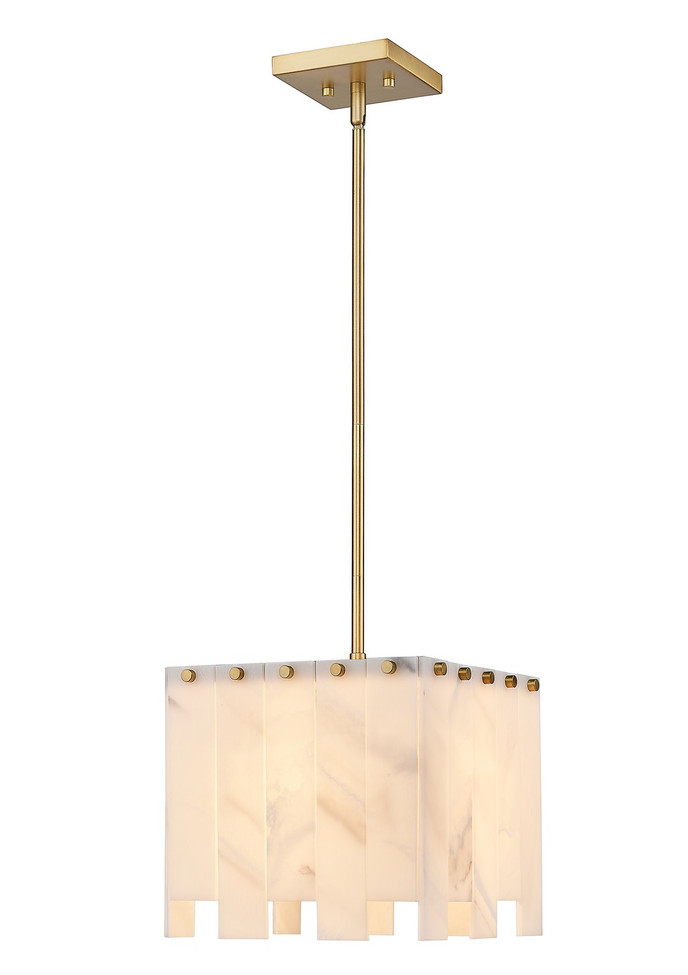 Z-Lite - 345P12-RB - One Light Pendant - Viviana - Rubbed Brass