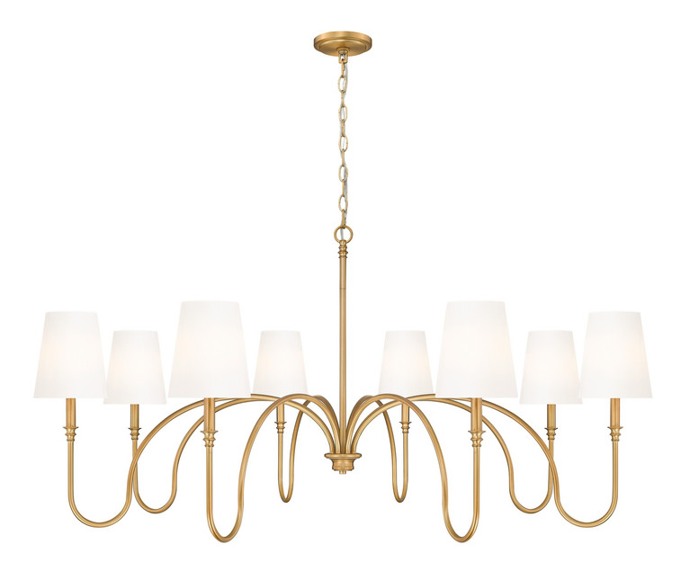 Z-Lite - 4505-8RB - Eight Light Chandelier - Jisele - Rubbed Brass