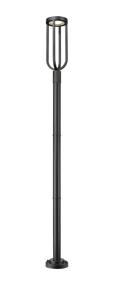 Z-Lite - 5005PHB-5012P-BK-LED - LED Outdoor Post Moun Fixture - Leland - Sand Black