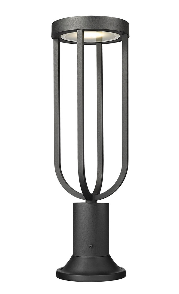 Z-Lite - 5005PHM-553PM-BK-LED - LED Outdoor Pier Mounted Fixture - Leland - Sand Black