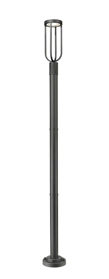 Z-Lite - 5005PHM-567P-BK-LED - LED Outdoor Post Moun Fixture - Leland - Sand Black