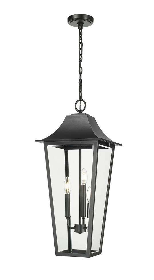 Z-Lite - 5008CHXL-BK - Three Light Outdoor Chain Mount Ceiling Fixture - Gannon - Black