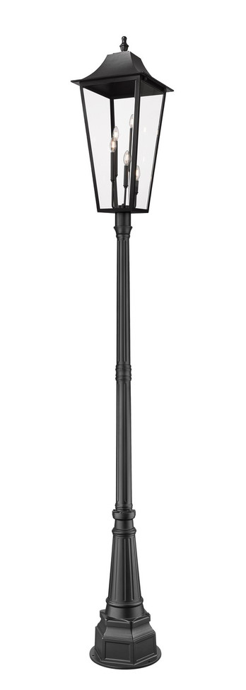 Z-Lite - 5008PHXXLR-564P-BK - Five Light Outdoor Post Mounted Fixture - Gannon - Black