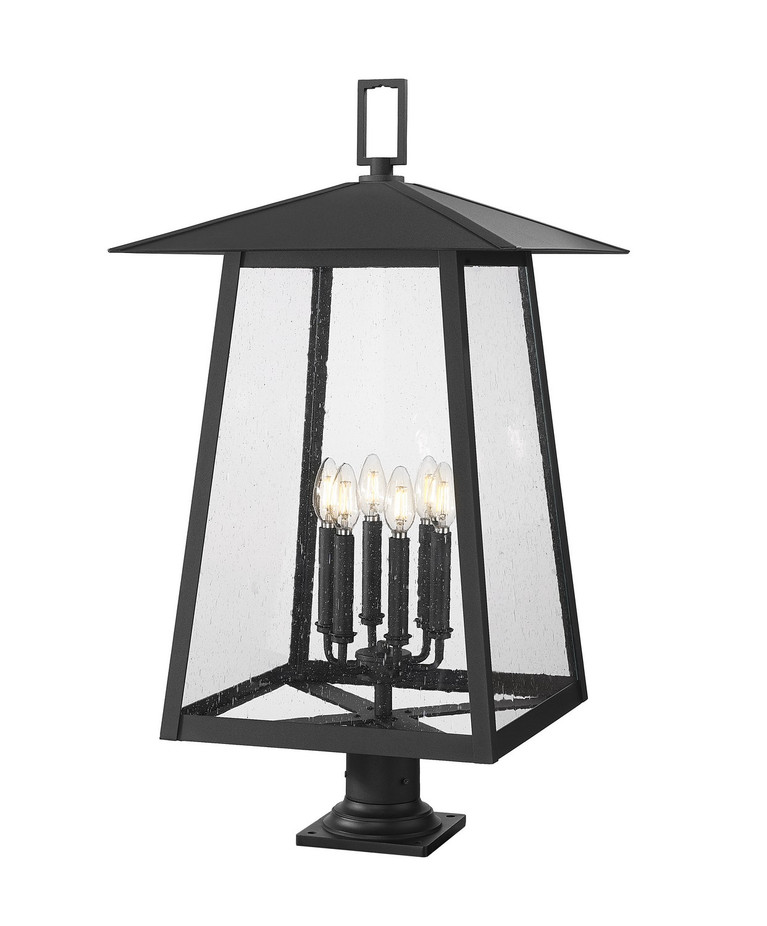 Z-Lite - 5015PHXXLR-533PM-BK - Six Light Outdoor Pier Mounted Fixture - Rainer - Black