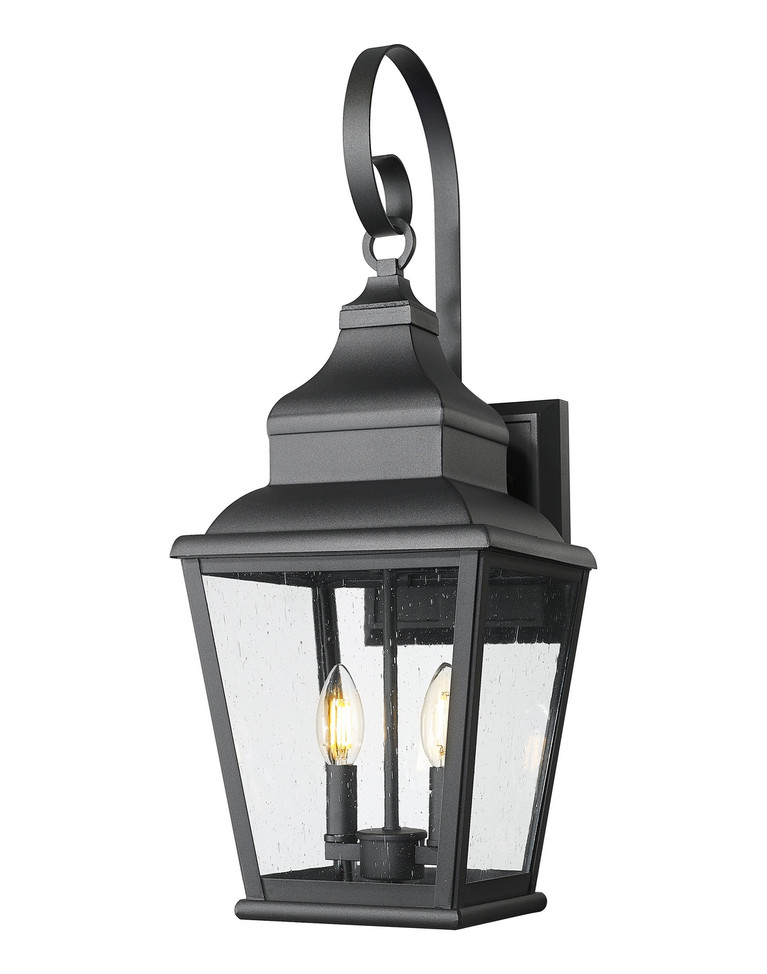 Z-Lite - 5029M-BK - Two Light Outdoor Wall Mount - Raphael - Sand Black