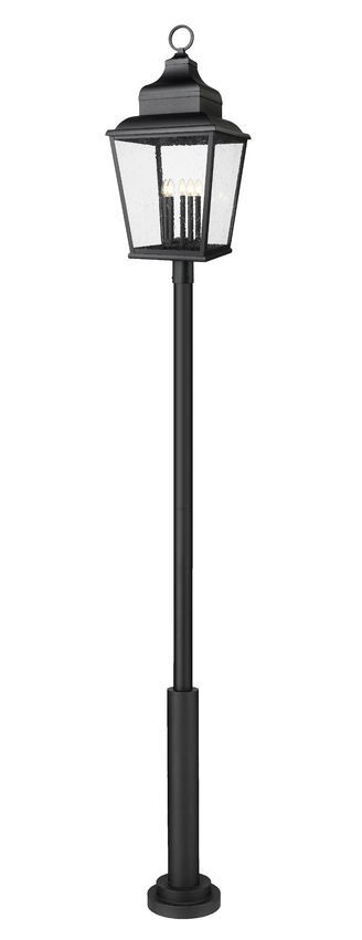 Z-Lite - 5029PHXXLR-5010P-BK - Five Light Outdoor Post Mount - Raphael - Sand Black