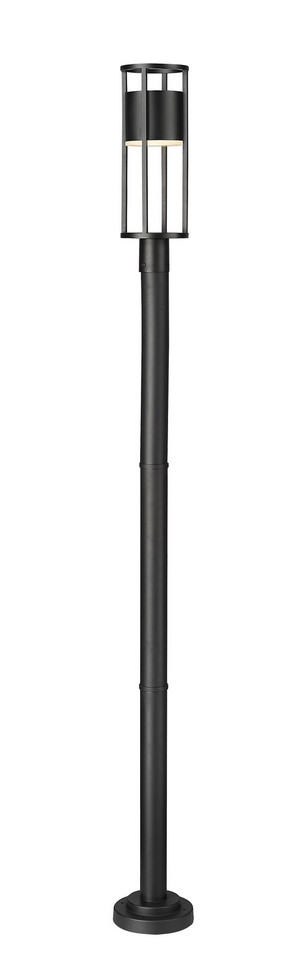 Z-Lite - 517PHM-567P-BK-LED - LED Outdoor Post Moun Fixture - Luca - Black