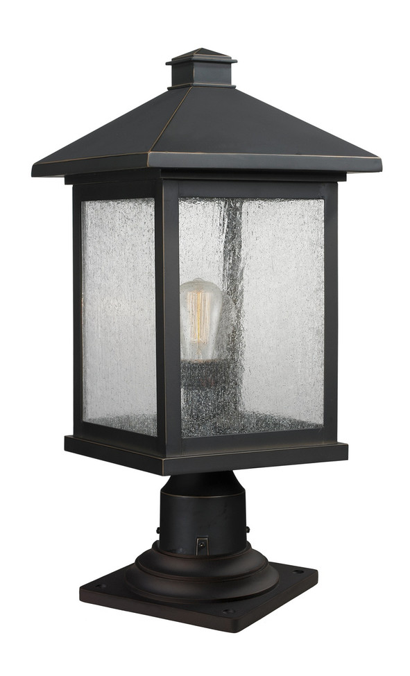 Z-Lite - 531PHBR-533PM-ORB - One Light Outdoor Pier Mounted Fixture - Portland - Oil Rubbed Bronze