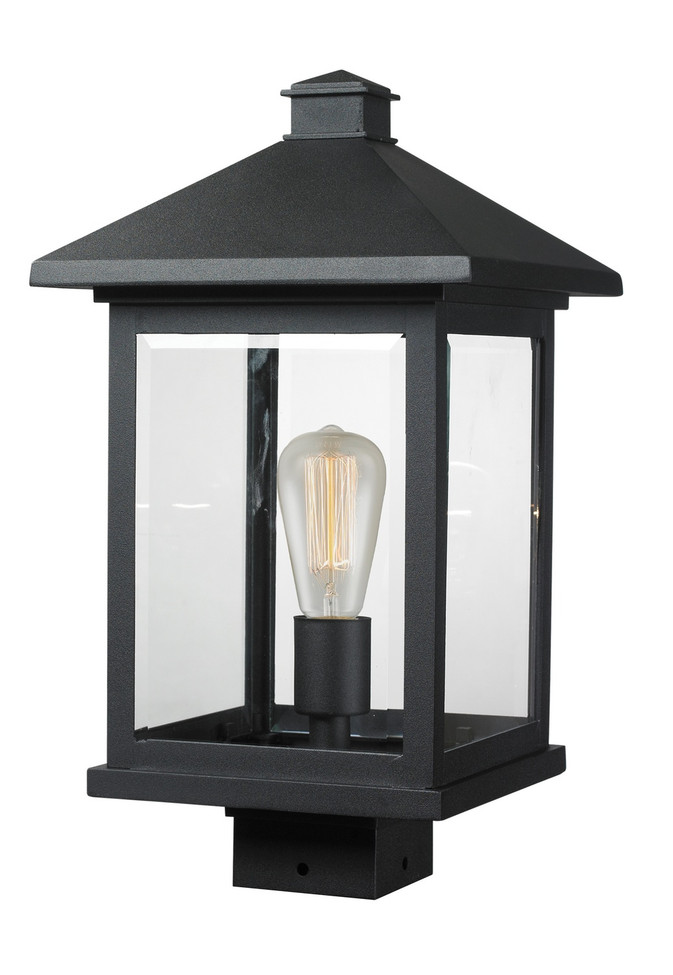 Z-Lite - 531PHBS-BK - One Light Outdoor Post Mount Fixture - Portland - Black