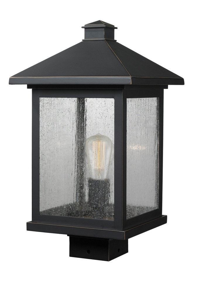 Z-Lite - 531PHBS-ORB - One Light Outdoor Post Mount Fixture - Portland - Oil Rubbed Bronze