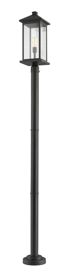 Z-Lite - 531PHBXLR-567P-BK - One Light Outdoor Post Mounted Fixture - Portland - Black