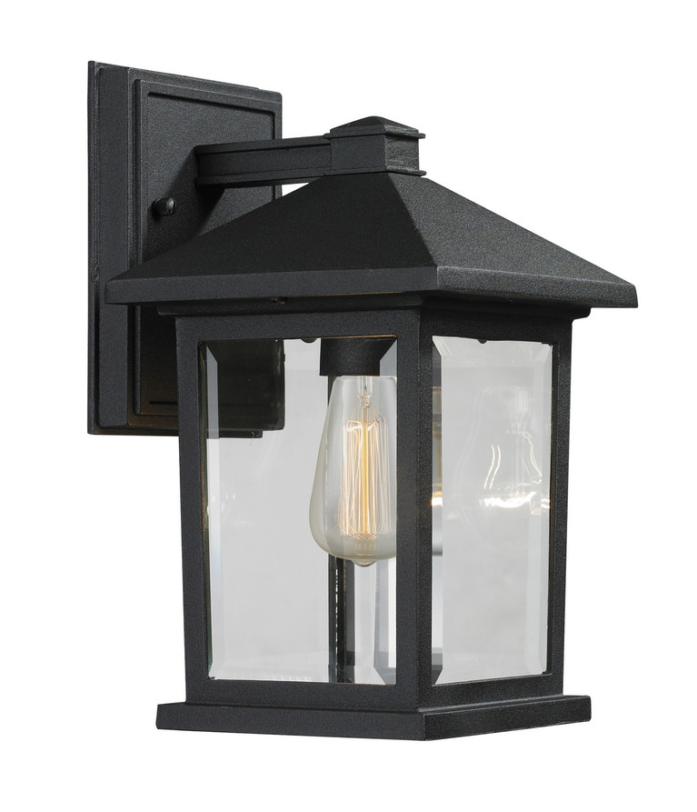Z-Lite - 531S-BK - One Light Outdoor Wall Light - Portland - Black