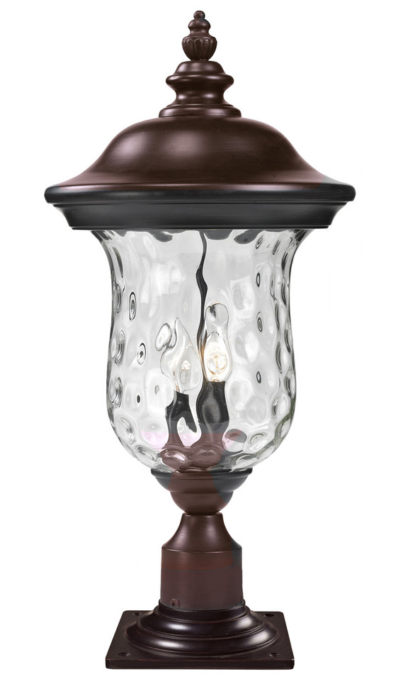 Z-Lite - 533PHM-533PM-RBRZ - Two Light Outdoor Pier Mounted Fixture - Armstrong - Bronze