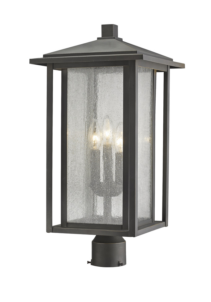 Z-Lite - 554PHXLR-ORB - Three Light Outdoor Post Mount Fixture - Aspen - Oil Rubbed Bronze