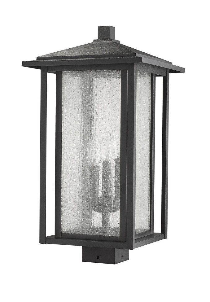 Z-Lite - 554PHXLS-BK - Three Light Outdoor Post Mount Fixture - Aspen - Black