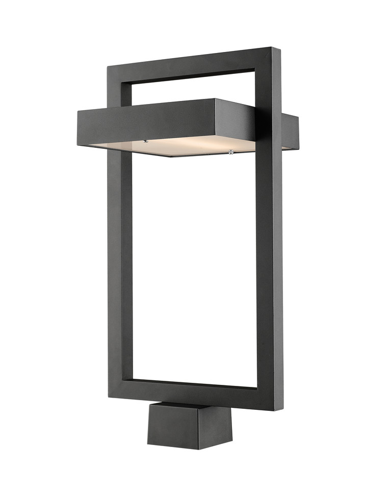 Z-Lite - 566PHBS-BK-LED - LED Outdoor Post Moun Fixture - Luttrel - Black