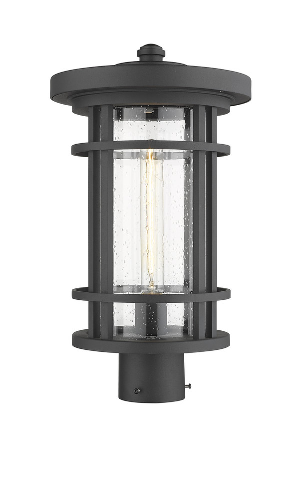 Z-Lite - 570PHB-BK - One Light Outdoor Post Mount Fixture - Jordan - Black