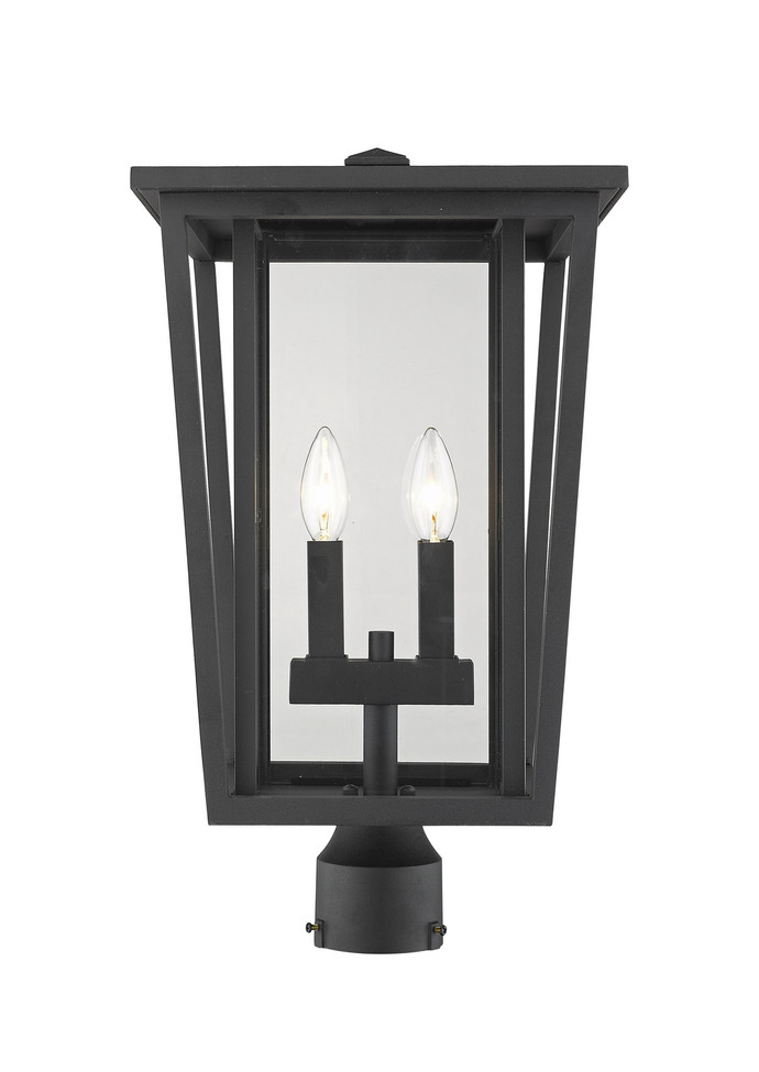 Z-Lite - 571PHBR-BK - Two Light Outdoor Post Mount Fixture - Seoul - Black