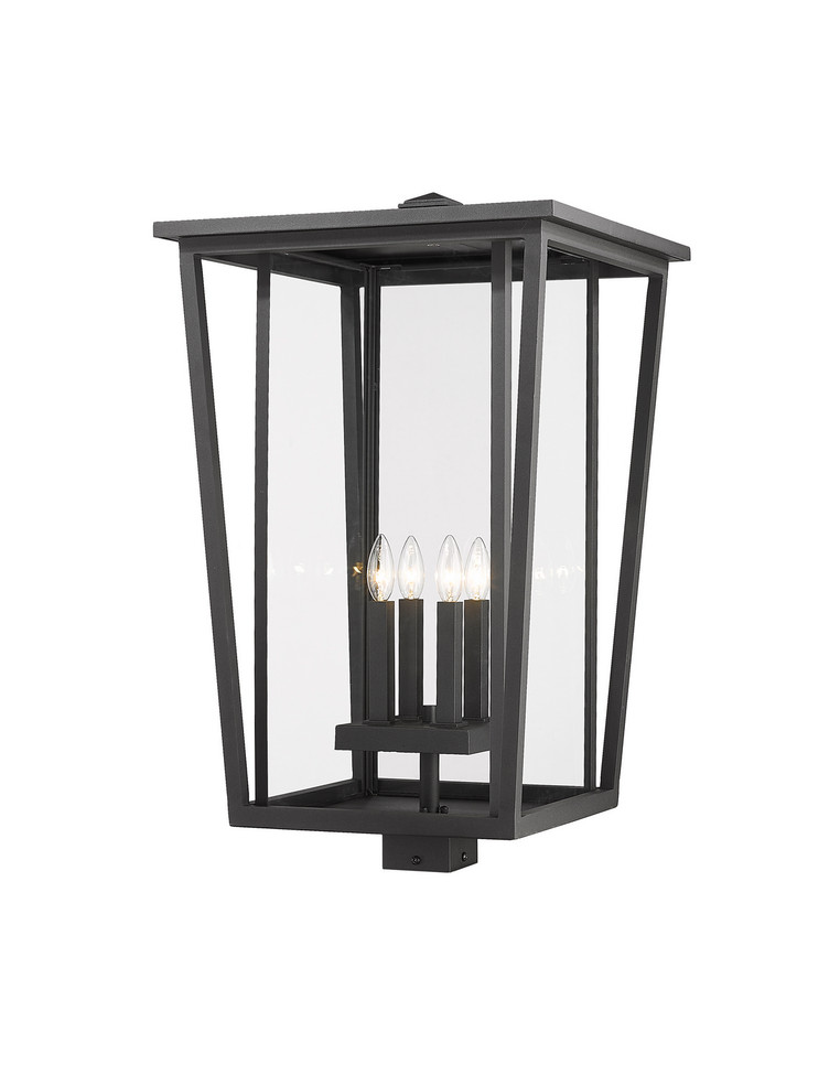 Z-Lite - 571PHXXLS-BK - Four Light Outdoor Post Mount Fixture - Seoul - Black