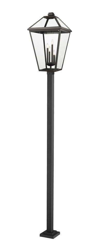 Z-Lite - 579PHXLXS-536P-BK - Four Light Outdoor Post Mounted Fixture - Talbot - Black