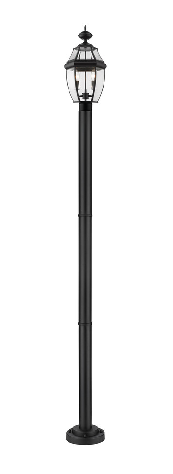 Z-Lite - 580PHM-567P-BK - Two Light Outdoor Post Mounted Fixture - Westover - Black