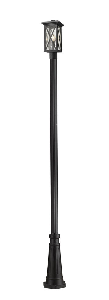 Z-Lite - 583PHMR-519P-BK - One Light Outdoor Post Mounted Fixture - Brookside - Black