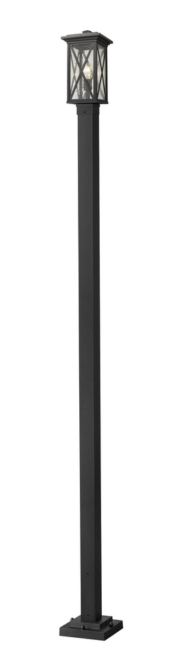 Z-Lite - 583PHMS-536P-BK - One Light Outdoor Post Mounted Fixture - Brookside - Black