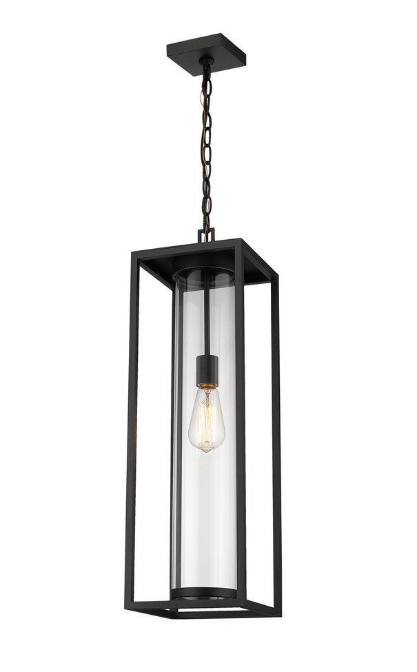 Z-Lite - 584CHB-BK - One Light Outdoor Chain Mount Ceiling Fixture - Dunbroch - Black