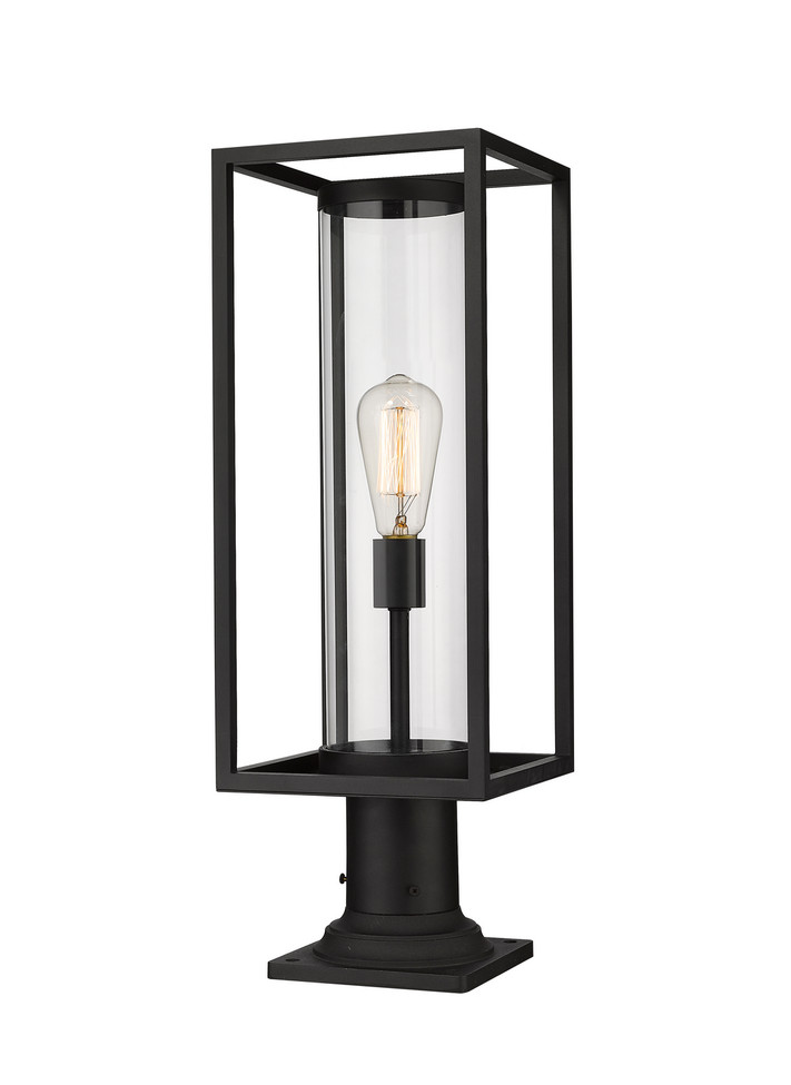 Z-Lite - 584PHMR-533PM-BK - One Light Outdoor Pier Mounted Fixture - Dunbroch - Black