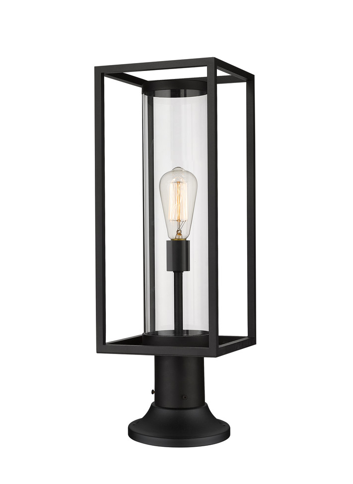 Z-Lite - 584PHMR-553PM-BK - One Light Outdoor Pier Mounted Fixture - Dunbroch - Black
