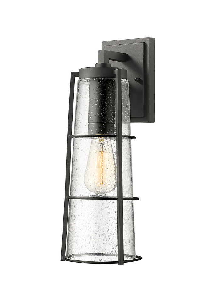 Z-Lite - 591B-BK - One Light Outdoor Wall Light - Helix - Black
