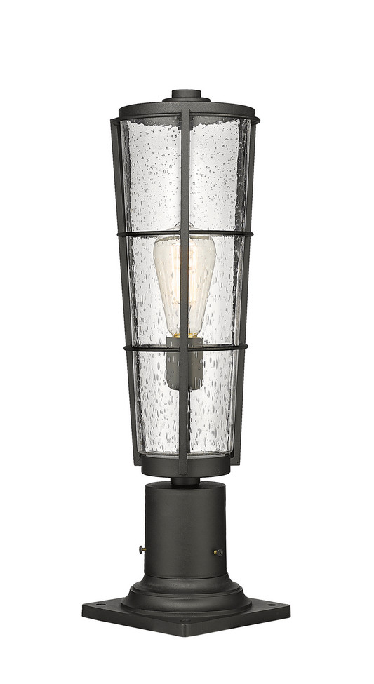 Z-Lite - 591PHB-533PM-BK - One Light Outdoor Pier Mounted Fixture - Helix - Black