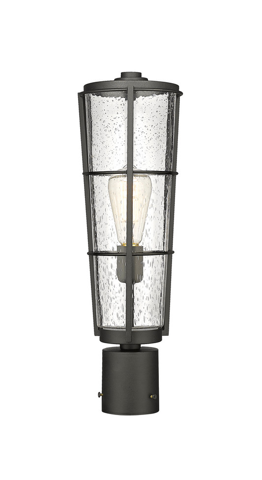 Z-Lite - 591PHB-BK - One Light Outdoor Post Mount Fixture - Helix - Black