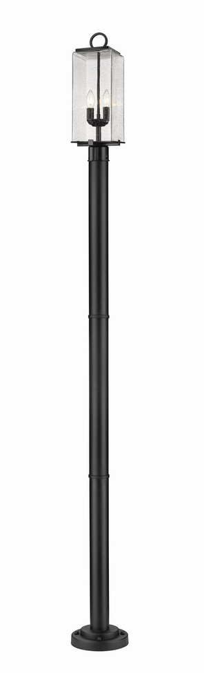 Z-Lite - 592PHMR-567P-BK - Two Light Outdoor Post Mounted Fixture - Sana - Black