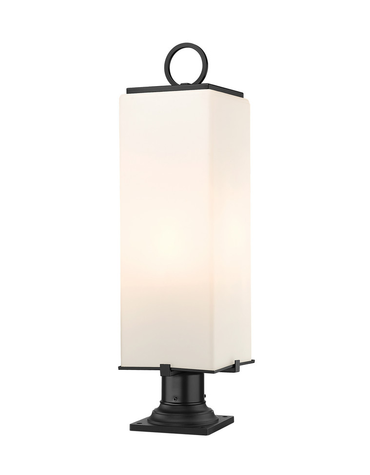 Z-Lite - 593PHBR-533PM-BK - Three Light Outdoor Pier Mounted Fixture - Sana - Black