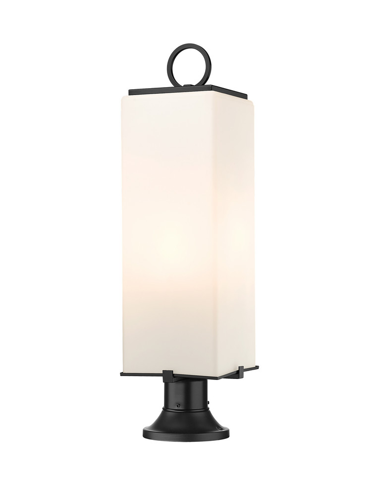 Z-Lite - 593PHBR-553PM-BK - Three Light Outdoor Pier Mounted Fixture - Sana - Black