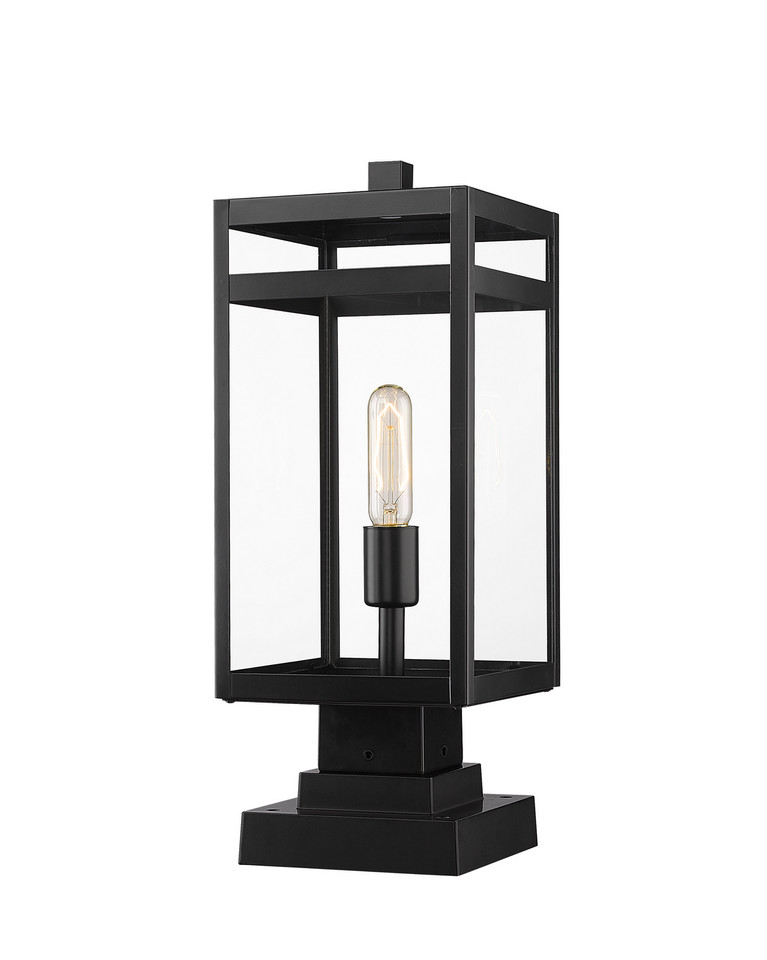 Z-Lite - 596PHMS-SQPM-BK - One Light Outdoor Pier Mounted Fixture - Nuri - Black