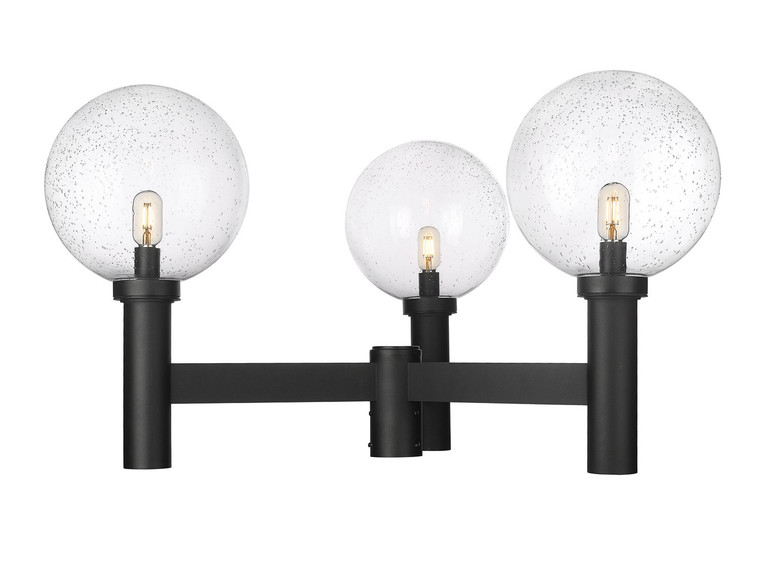 Z-Lite - 599BP3-BK - Three Light Outdoor Post Mount Fixture - Laurent - Black