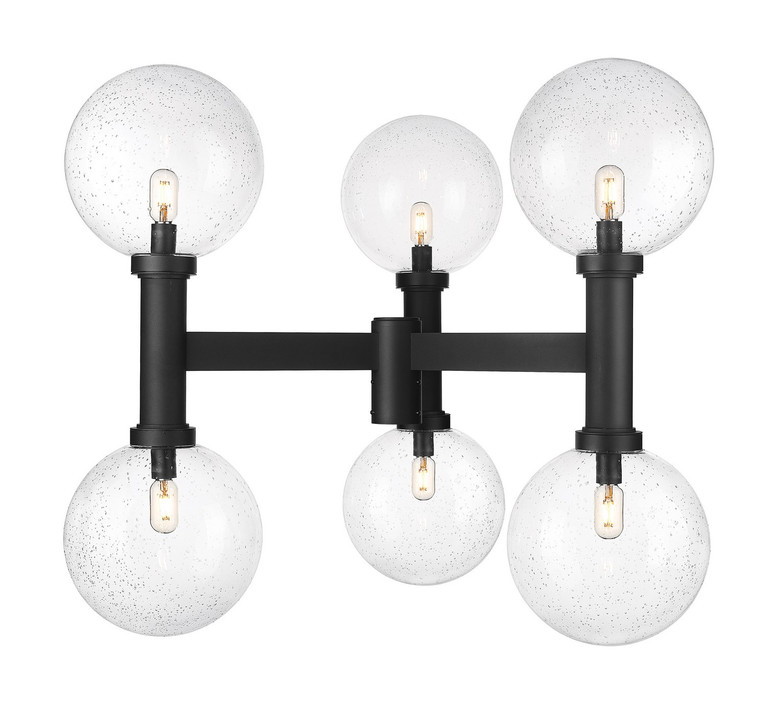 Z-Lite - 599BP6-BK - Six Light Outdoor Post Mount Fixture - Laurent - Black