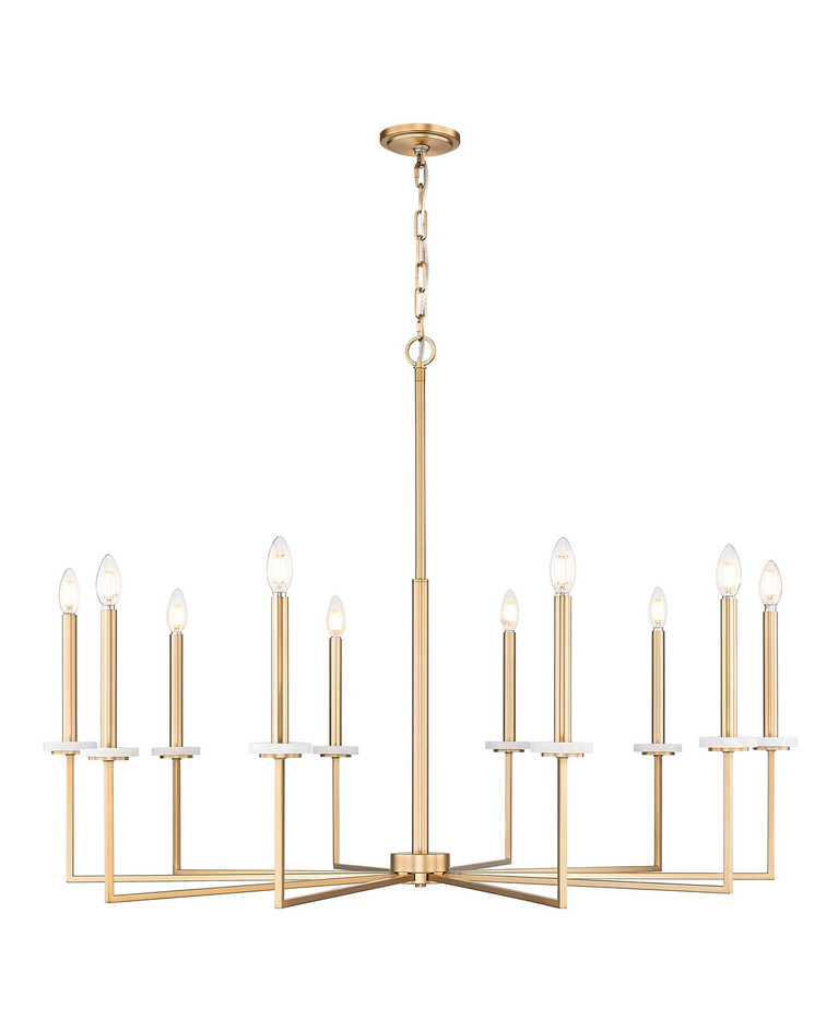 Z-Lite - 6100-10MGLD - Ten Light Chandelier - Gaultier - Modern Gold