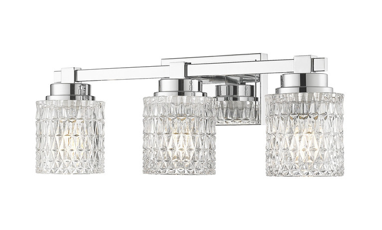 Z-Lite - 6101-3V-CH - Three Light Vanity - Jacqueline - Chrome