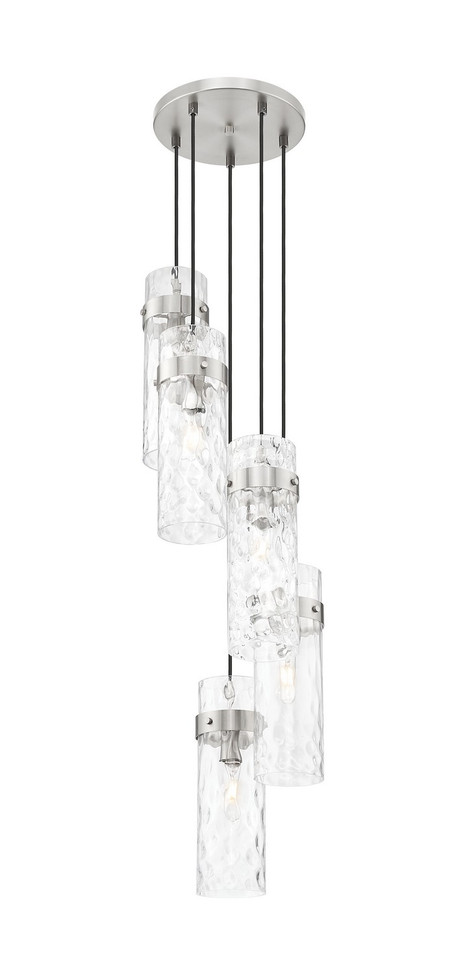 Z-Lite - 7002P5-5R-BN - Five Light Chandelier - Fontaine - Brushed Nickel